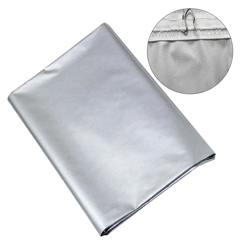 

Легко устанавливаемый солнцезащитный экран, теплоизоляция, лоскутное шитье, серебряное покрытие, ткань для тентов, водонепроницаемый нейлоновый материал /шторы W (1m) xH (1.4m)&Hook серебряный