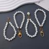 Retro Style Finish Beaded Phone Lanyards Simple Beaded Design Key Ring Pendants Handbag Decoration