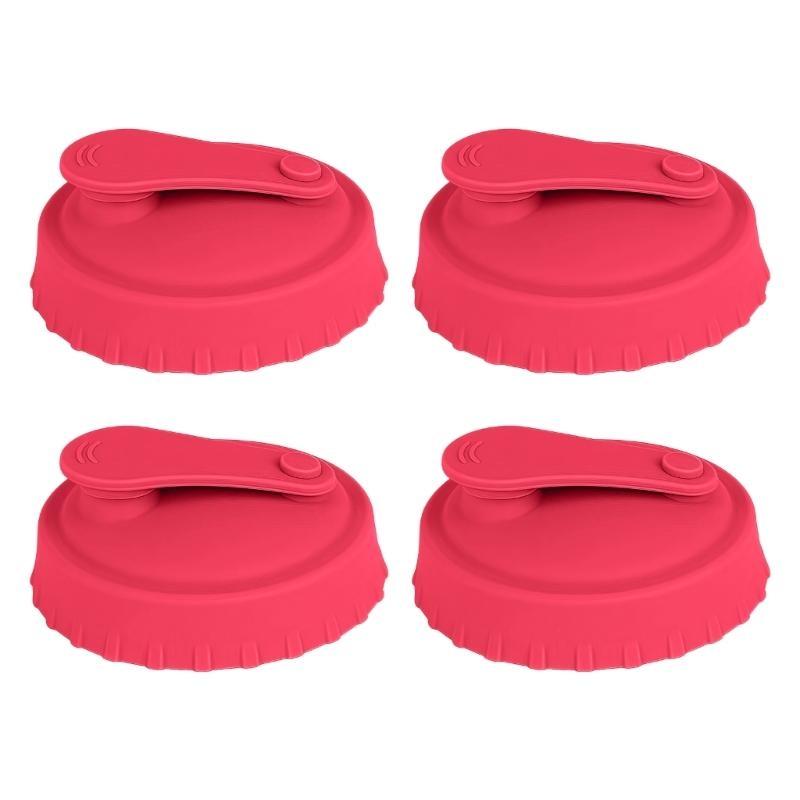 

Efficient Silicone Can Covers Preserve Beverage Leak proof Design Universal Fit Most Can Dishwasher Safe Sustainable розы красного