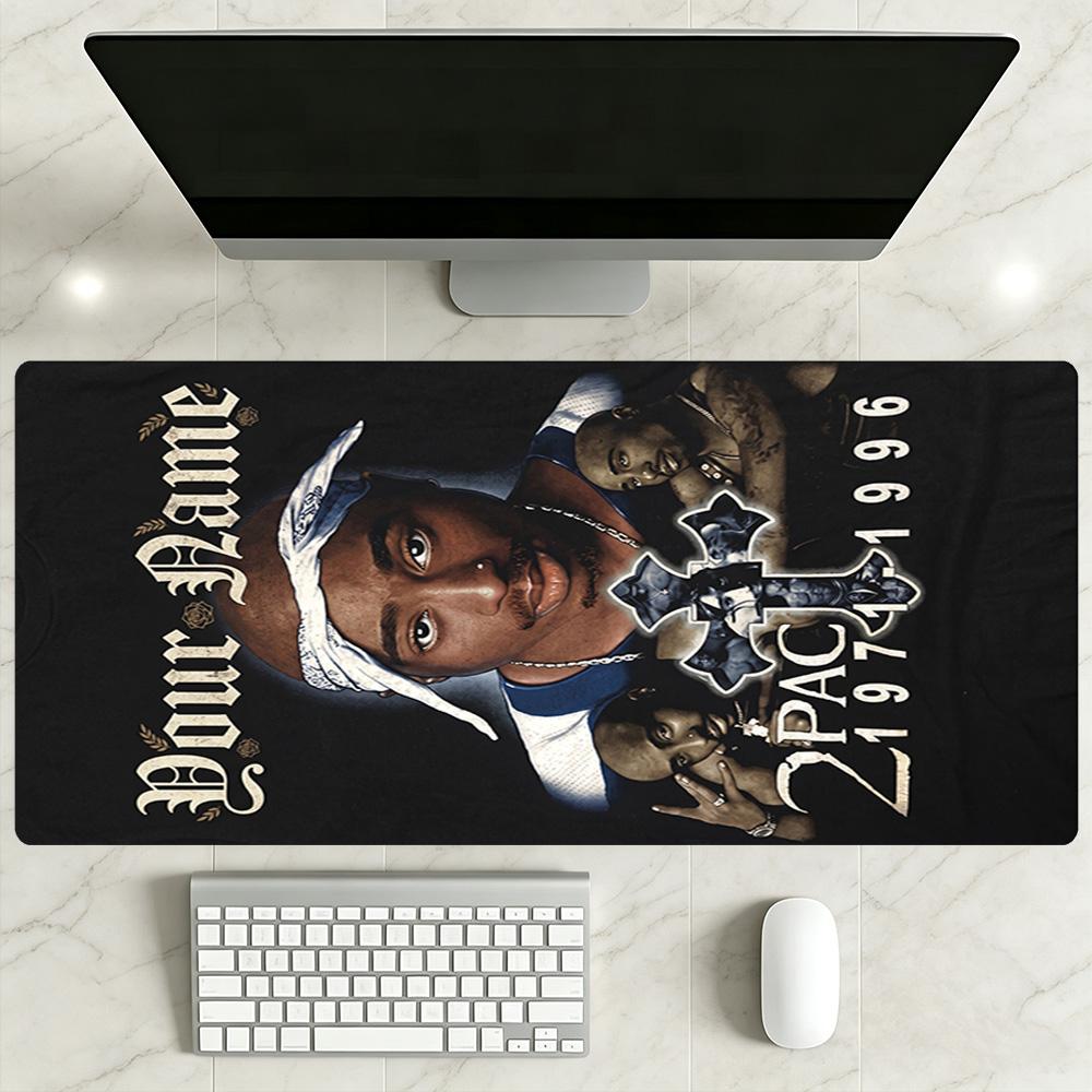 2pac Customizable Name Mouse Pad Office Mouse Mats Desktop Mouse Pad Non-Slip Rubber Bottom Office Desk Accessory