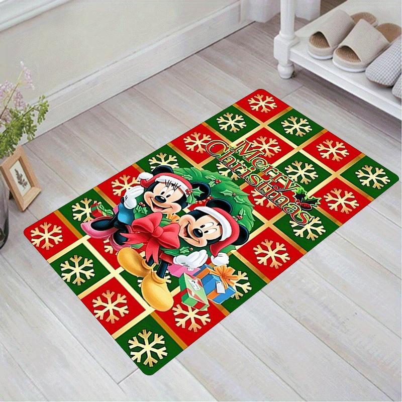 

1pc Mickey Pattern Area Rug Soft Flannel Floor Mat for Living Room, Office, Bedroom and Carpet, Sofa Coffee Table Floor Mat 60cm by 90cm