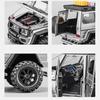1/24 Scale Mercedes-Benz G550 4X4 Modified Version Off-road Car Diecast Car Sound Light Pull Back Vehicle TV Cabinet Decorations Gift