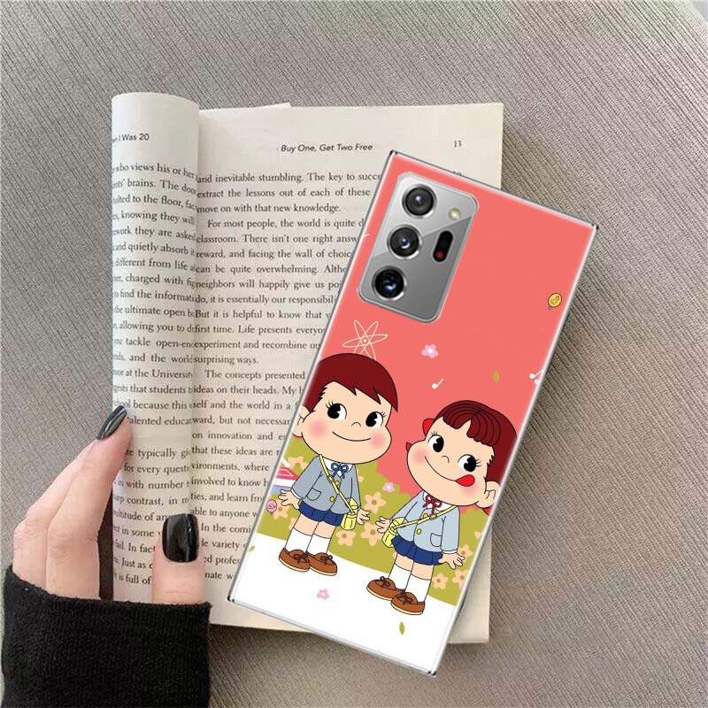 F-Fujiya M-Milky P-Peko C-chan Cartoon Phone Case For Samsung Galaxy S25 Edge S24 S23 FE S22 S26 Ultra S21 S20 S10 Plus Capa
