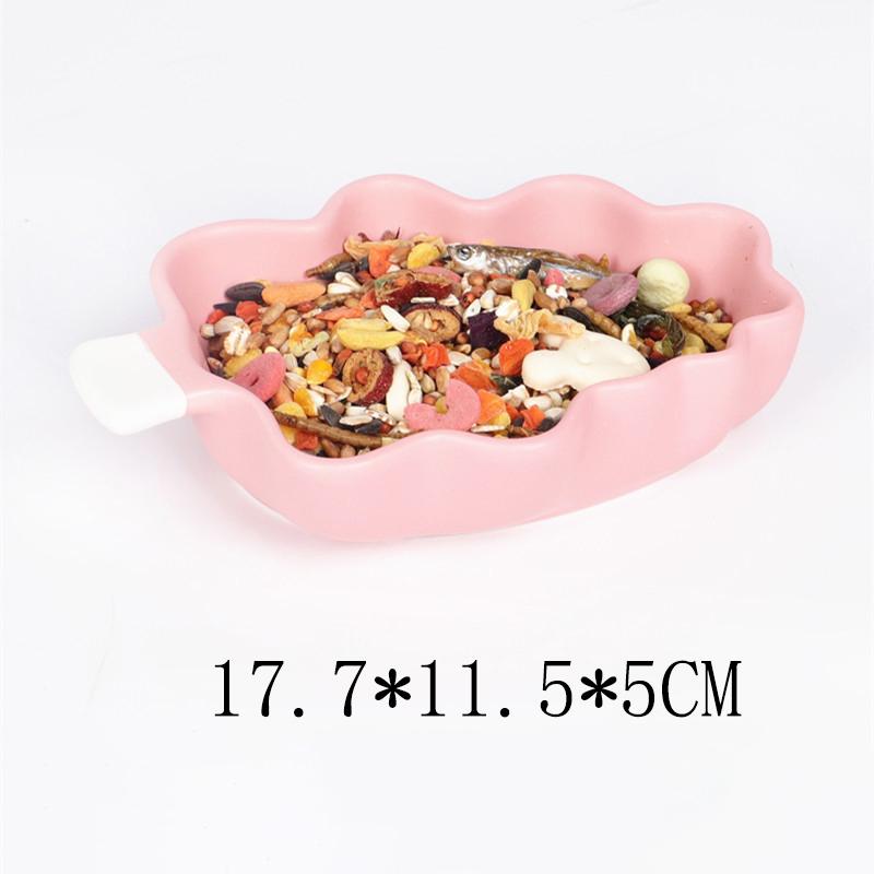 Hamster Ceramic Feeding Bowl Feeding Basin Guinea Pig Chinchilla Hedgehog Small Pet Round Bowl Food Water Feeder
