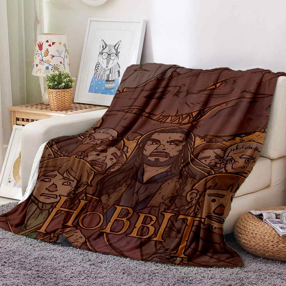 1pc Hobbit, Dragon Blanket Lightweight Flannel Throw For Sofa, Bed, Travel, Camping, Livingroom, Office, Couch, Chair, And Bed