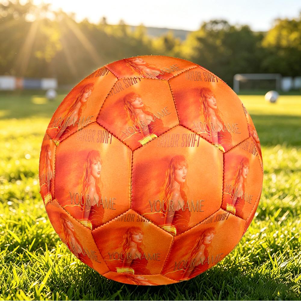 Pallone da Calcio Taglia 5 Taylor Swift, Testo Nome Personalizzato Pallone da Calcio Personalizzato Regalo Allenamento Sportivo