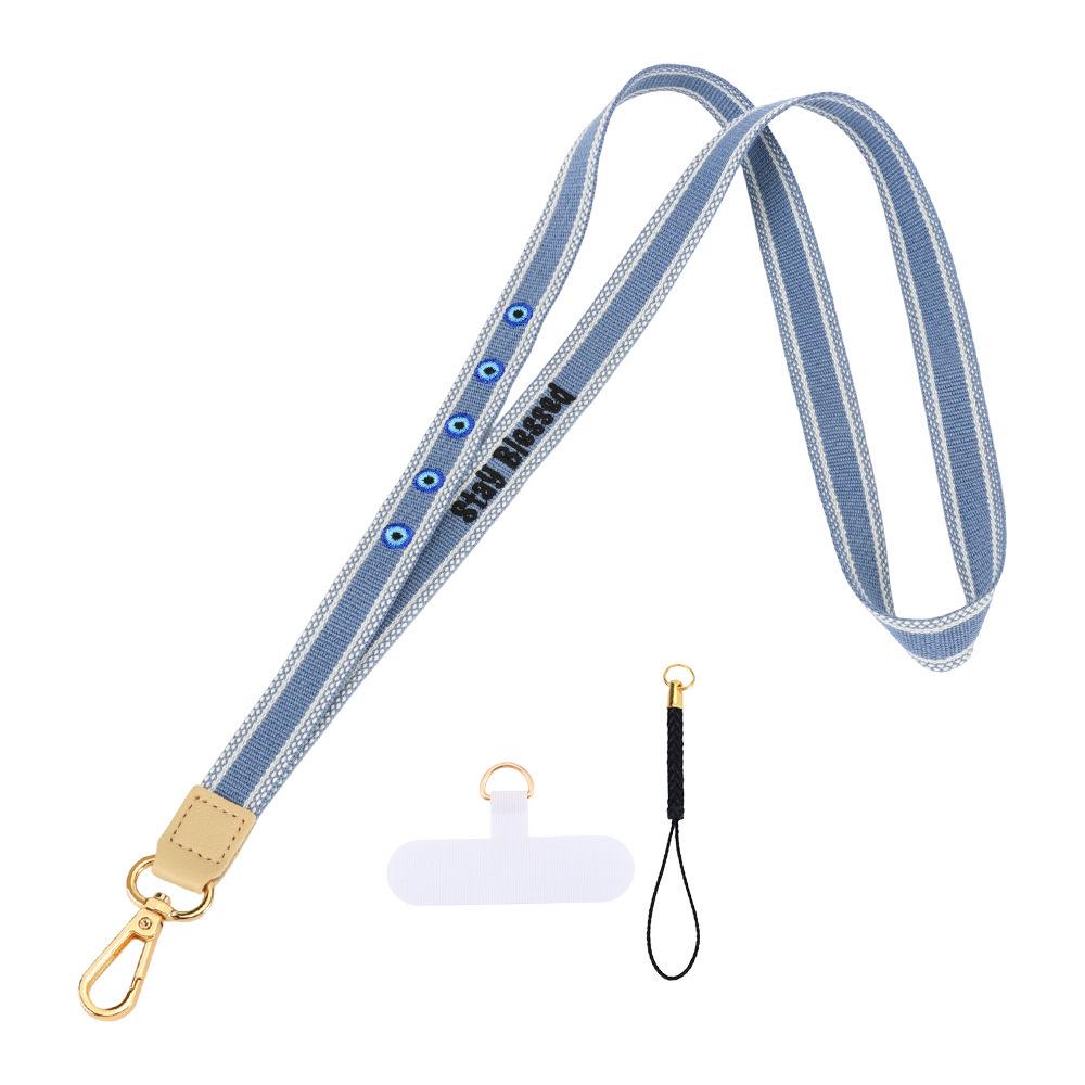 

European Handmade Cotton Mobile Phone & ID Card Lanyard Fashion Neck Rope