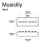 Musiclily Pro Alnico 5 P90 Soap Bar Single Coil Neck Pickup for Electric Black P90-BLA Pickup, Guitar,