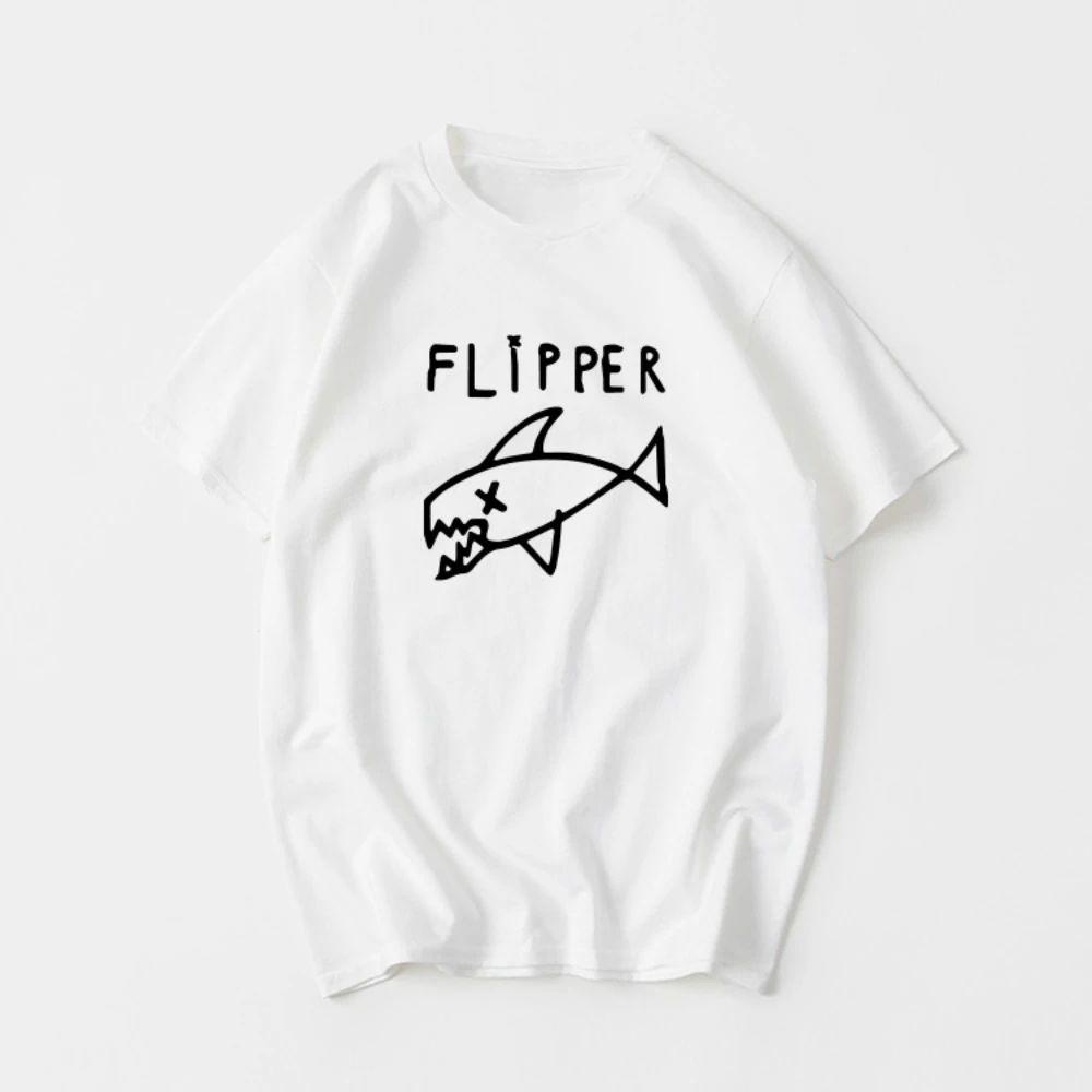 2025 Nirvana Band Flipper Kurt Cobain Rock Punk Bawełniana Koszulka Krótki Rękaw Nowa Męska i Damska Okrągły Dekolt Top Moda