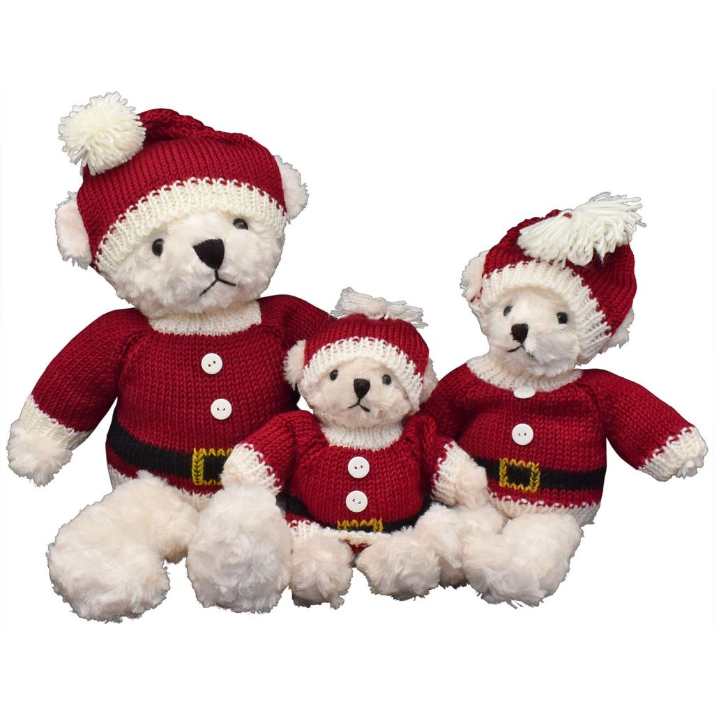 S020122 Santa's Factory Christmas Sweater Bear Santa L
