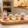 Cute Lucky Sheep Figurines 2027 Year Of Goat Decor Resin Adorable Design Home Desktop Ornament New Year Gift