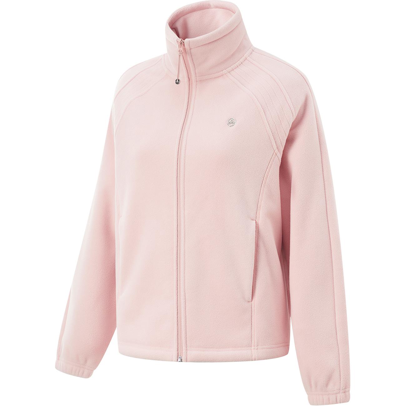 

Li-Ning Fitness Series Infrared Warm Anti-Static Stand Collar Casual Loose Fleece Shoulder Dopamine Sweatshirt Women sweatshirt Light-Pink AFDU934-5 XS