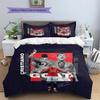 Biancheria da letto con motivo CR7, Set piumone Copripiumone Federa Regalo di Compleanno per la Casa(1 * copripiumino + 2 * federa, senza nucleo)