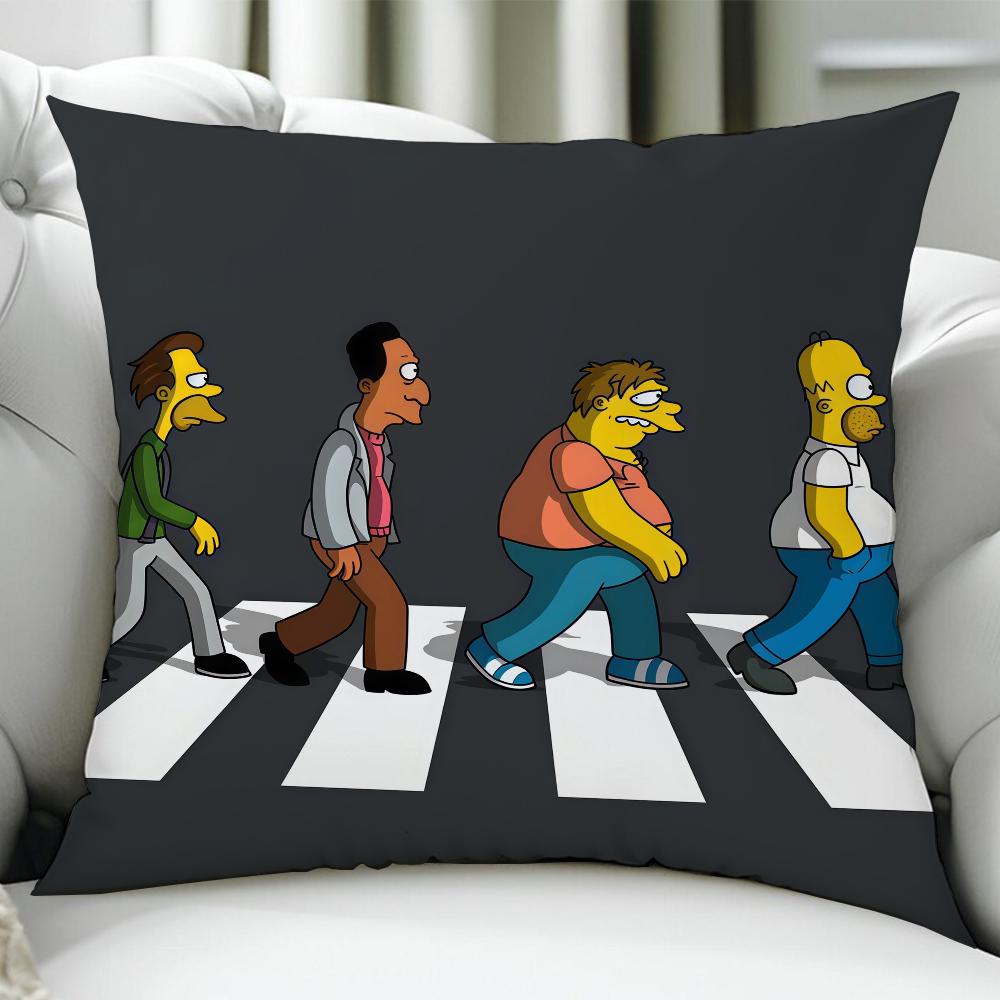TThe SSimpsonsES Animation cushion cover Birthday Anniversary Gifts Double Sided Printed Zipper Cushion Cover