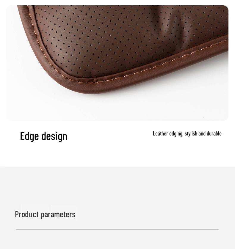 Universal Premium Nappa Leather Car Seat Cushion for All Seasons, Single Piece, Compatible with Mercedes-Benz and BMW