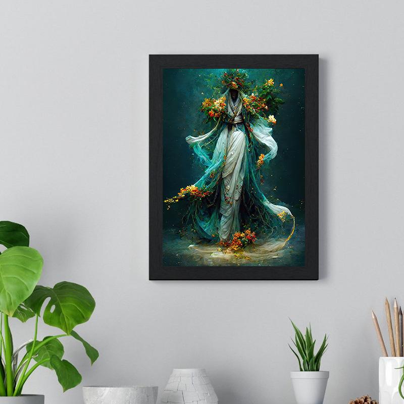 Raven Queen Sacral Redemption Posters and Prints Wall Art Pictures Flower People Canvas Painting Living Room Home Decor Cuadros