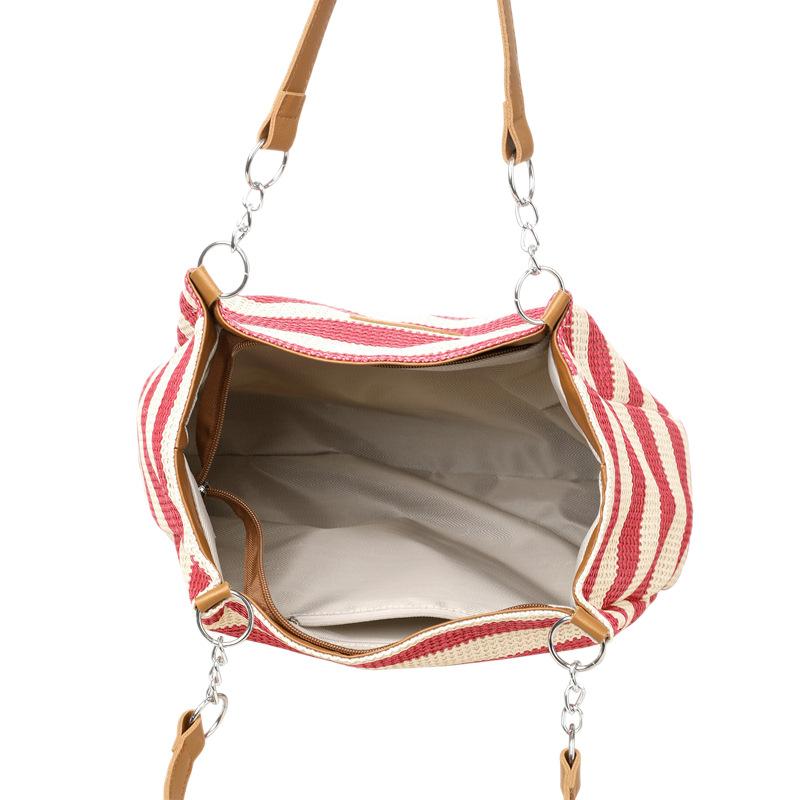 Woven Straw Large Capacity Tote Bag Casual Shoulder Bag