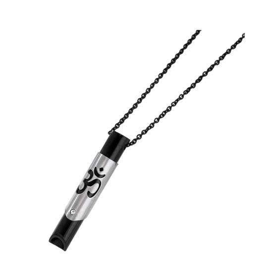 

Дыхательное ожерелье Свисток Кулон Дыхательное ожерелье Ожерелье для снятия тревоги для осознанного успокоения Снятие стресса Медитация