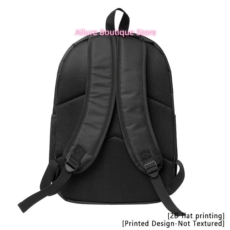 Haut-parleur Rouge Noir, Sac à Dos Décontracté, Sac à Dos pour Ordinateur Portable de Voyage, Impression Plate 2D, Sac à Dos de Grande Capacité - Convient pour le Voyage