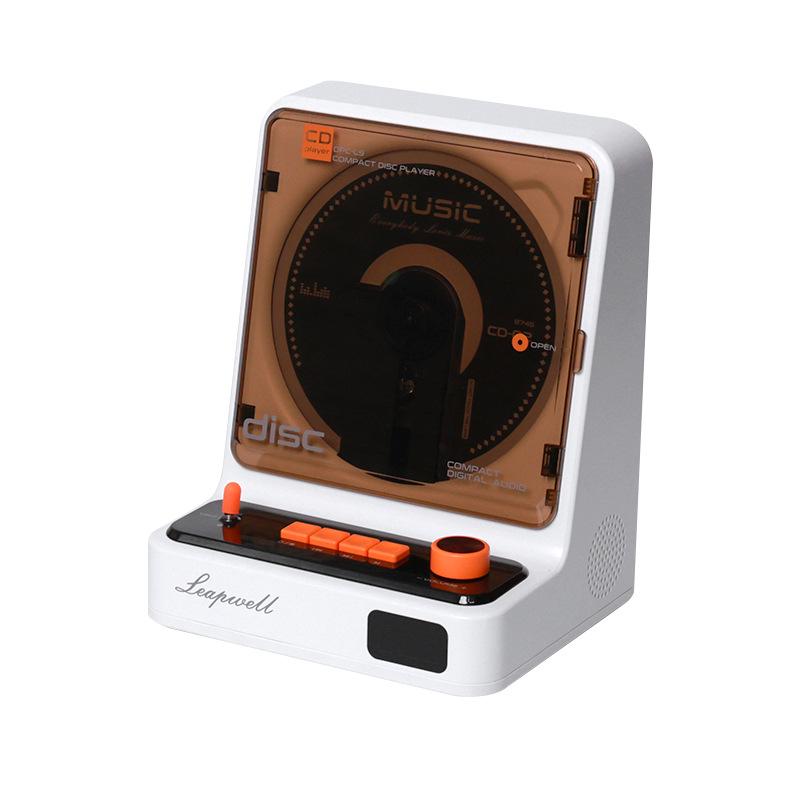 Retro Bluetooth Rechargeable Portable CD Player - Vinyl Disc Music Themed Custom Gift