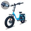 BLUVALL Z01 Foldable Electric Bike, 36V 13Ah Removable Battery, Shimano 7-Speed