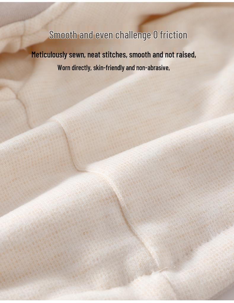 Baby Cotton-Padded Quilted Two-Piece Set with High-Waisted Belly Protection for Autumn/Winter