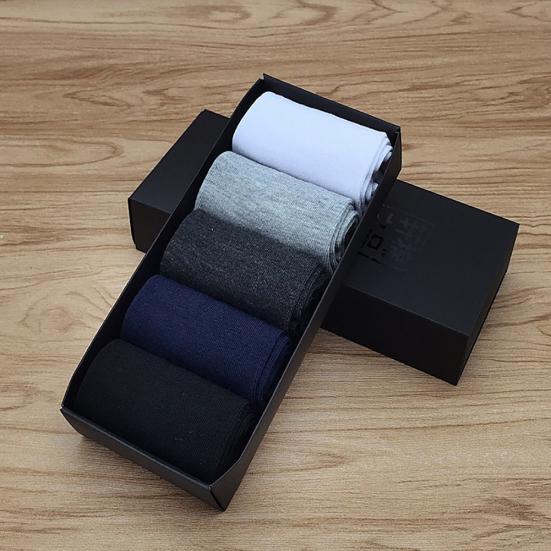 3/5 Perechi Bărbați Primăvară Toamnă Tub Mediu Bumbac Respirabil Șosete Sport Business