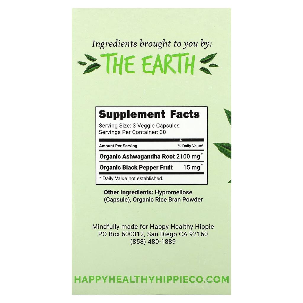 Ashwagandha, Extra Strength, 2,100Mg, 90 Veggie Caps