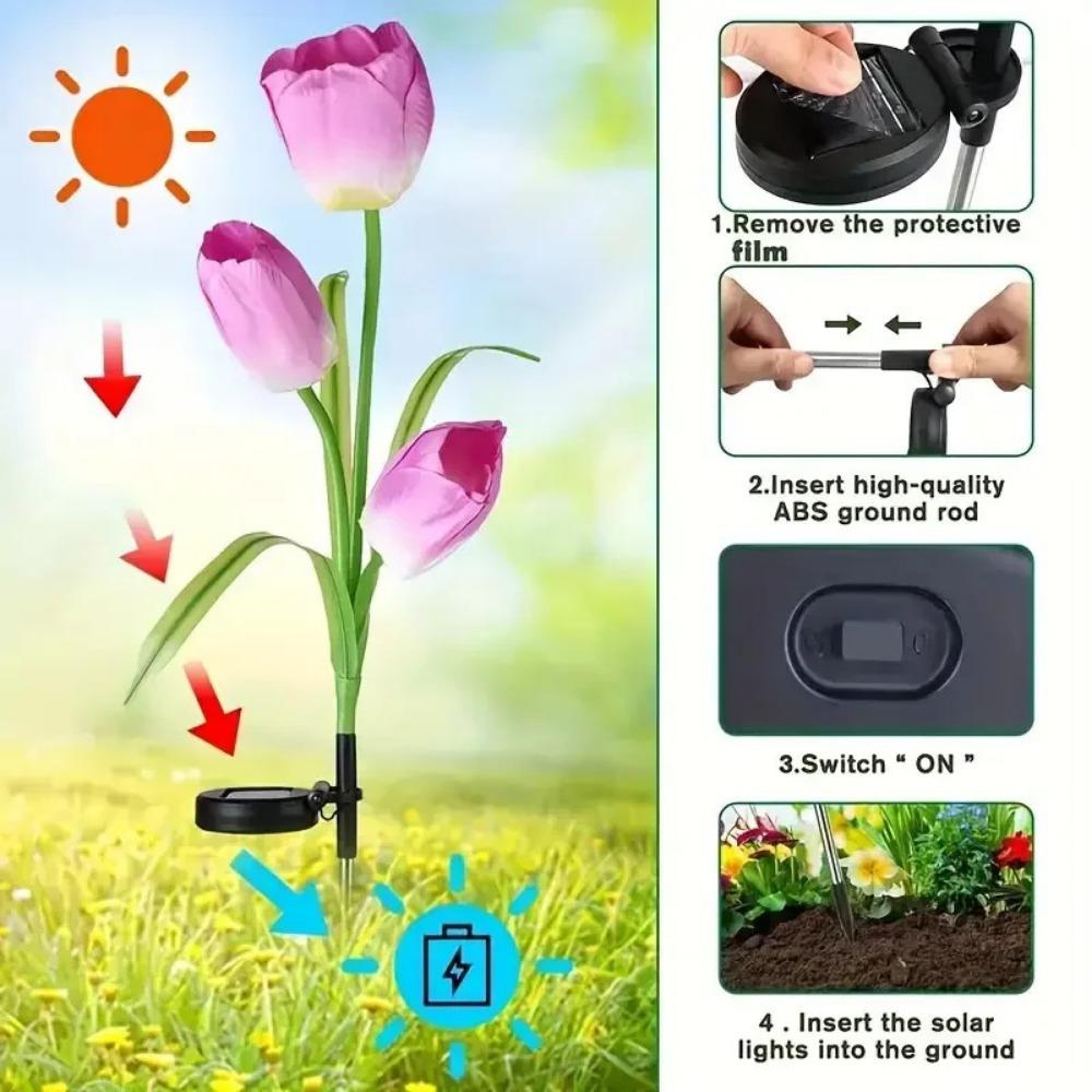 Outdoor Landscape Night Lamp Waterproof Lawn Stake Lights  For Home Garden Yard Lawn