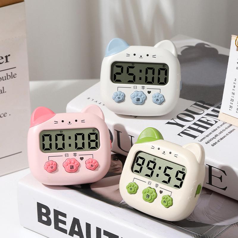 Super Loud Cartoon Metal Desktop Alarm Clock - Silent, Creative Digital Wake-Up Clock