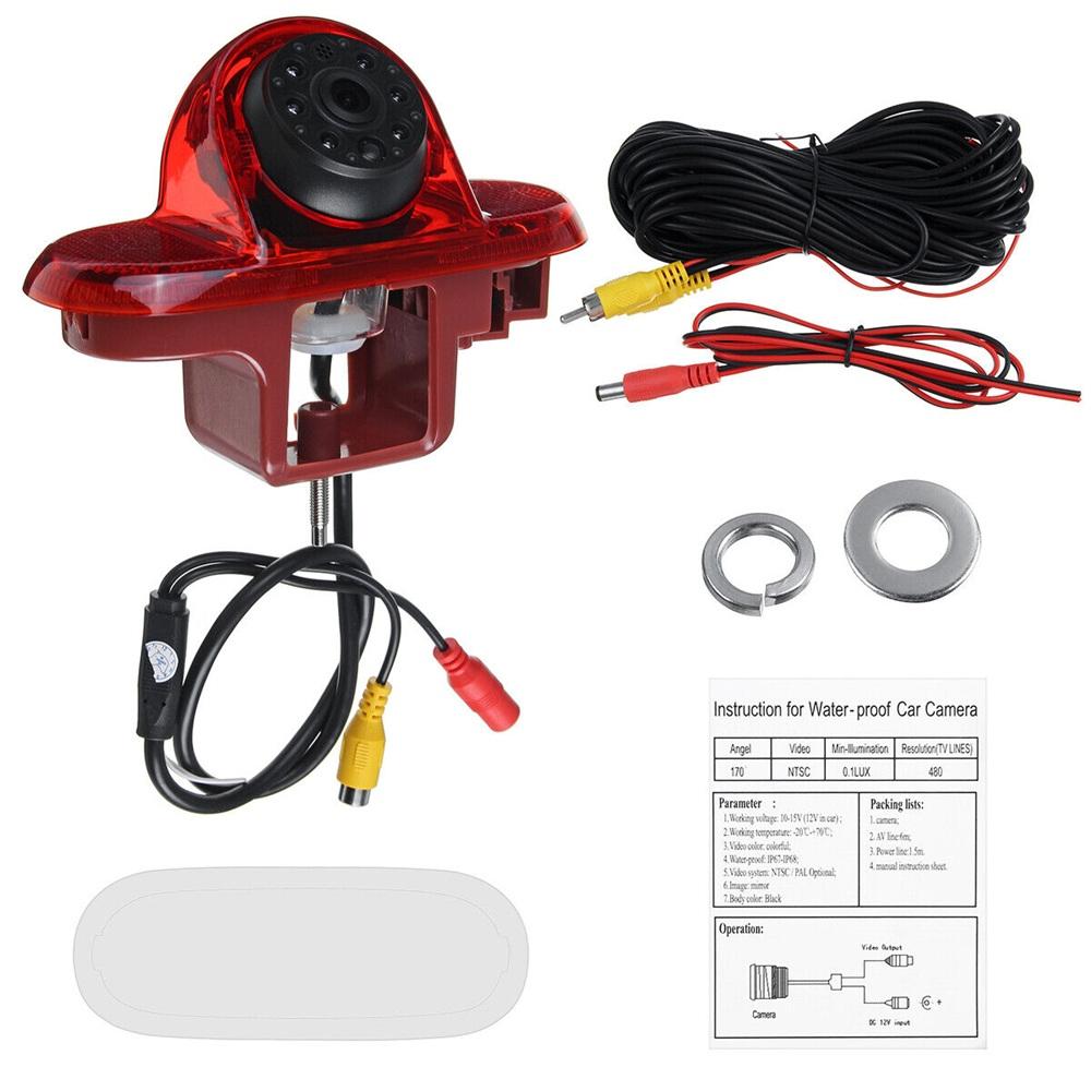 

Автомобильный стоп-сигнал высокой четкости, водонепроницаемая ИК-камера ночного видения заднего вида со стоп-сигналом для Renault красный