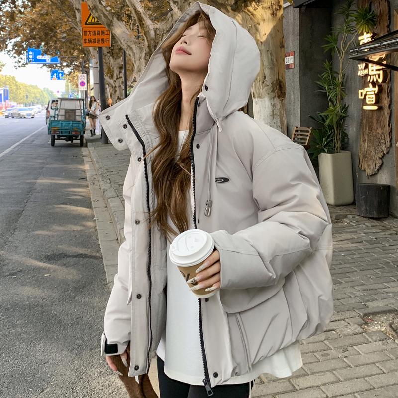 Módní Zimní Dámské Kabáty s Kapucí Hrubé Teplé Parky Volné Svrchní Oblečení Dámské Bundy