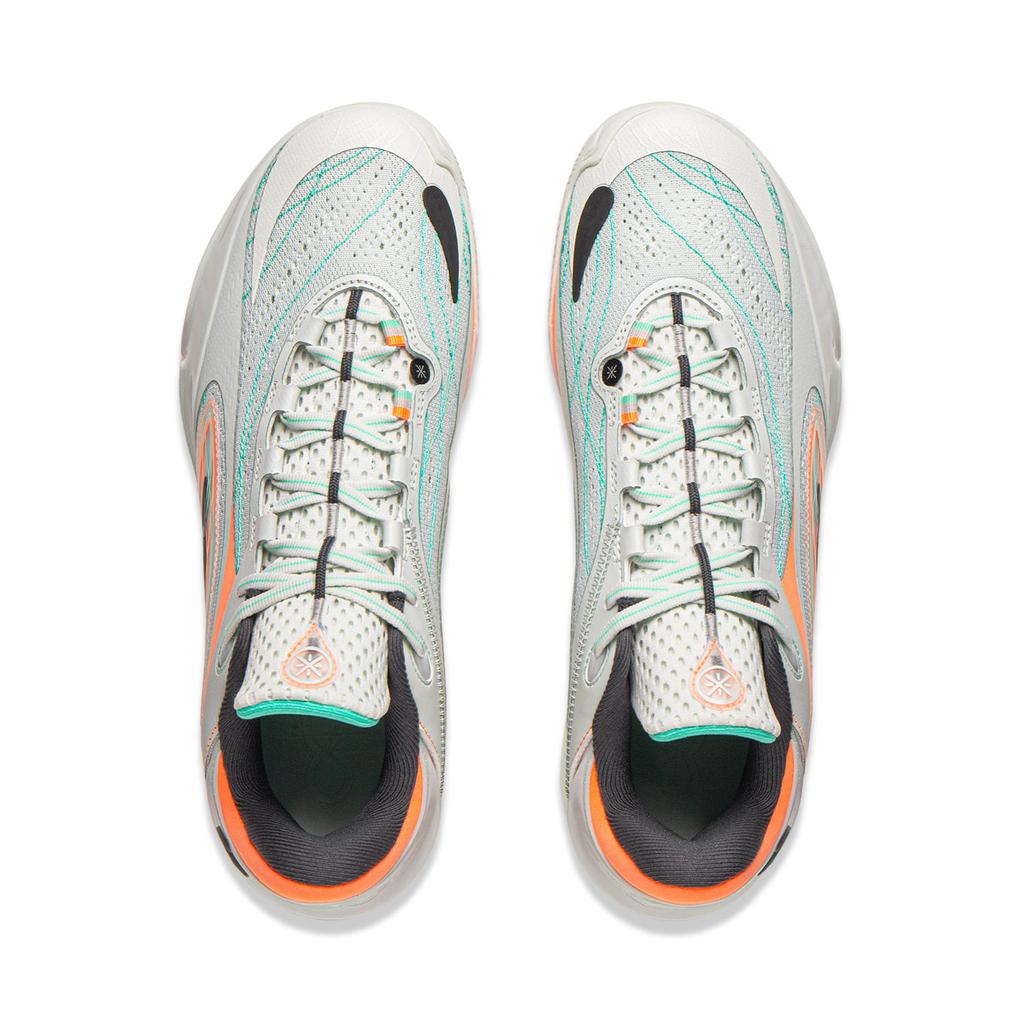 Li Ning Wade 808 5 ULTRA Cushioning Support Rebound Low Top Basketball Shoes Men's Frost White ABAV015-10
