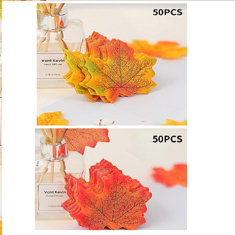 Artificial Maple Leaves Silk Fake Autum Leaves Party Thanksgiving Halloween Festival Autumn Home Decor Wedding Photography Props