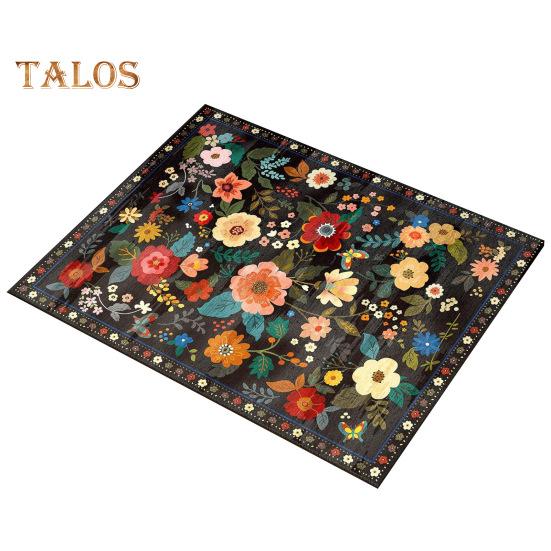 

Цветочный напольный коврик, устойчивый к пятнам, моющийся, нескользящий, толстый ковер из искусственной шерсти, пригодный для машинной стирки, для кухни, спальни, гостиной, коврик Ddcor S