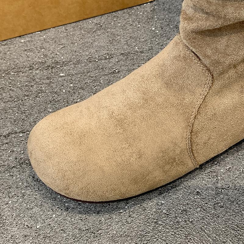 

Модные ретро балетки плиссированного дизайна слипоны западные ботильоны до щиколотки для женщин толстый каблук ковбойские ботильоны женские с круглым носком короткие ботинки женские 40