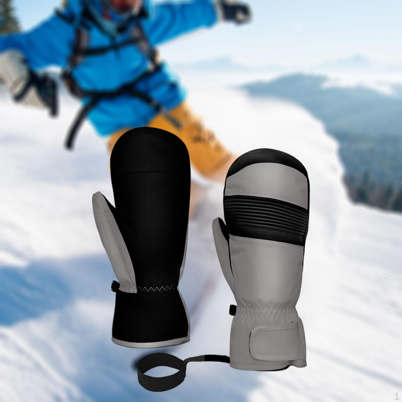 1 Pair of Lightweight Ski Gloves for Snowboarding And Running 29cm