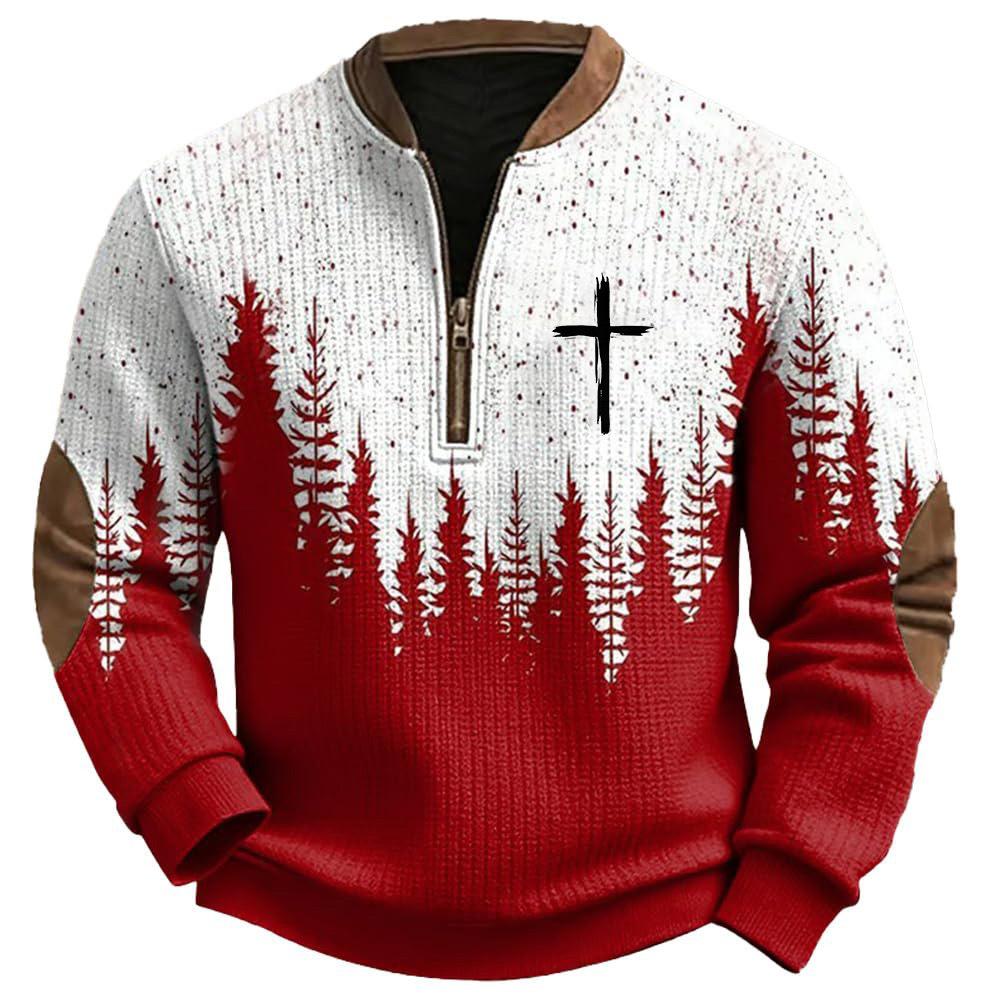 

Winter 2025 Trendy Fashion Half-Zip Letter Hoodie 2XL