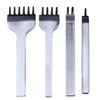 4Pcs Prong Leather Craft Tool Diy Leather Tools Hole Punches Stitching for Leather Belt Punch Tools