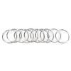 10pcs Steel Key Ring Split Key Ring Nickel Key Ring Nickel Plated Steel Ring