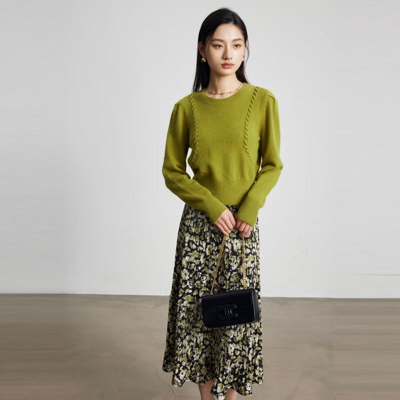 

Sancai Women s 2025 Autumn Round Neck Knitted Cropped Sweater XL