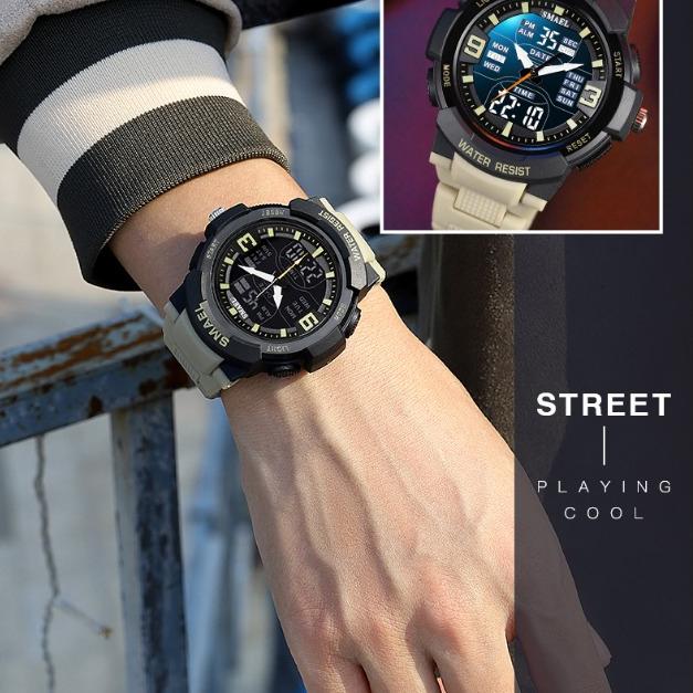 SMAEL Casual Fashion Alloy Multifunctional Waterproof Outdoor Men's Detachable Electronic Watch