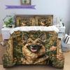 German Shepherd Pattern Bedding Home Decoration Birthday Gift (1 * duvet cover + 2 * pillowcase, without core)