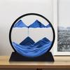 1pc Dynamic Sand Art In Glass Frame, 3D Ocean Waves Hourglass Design, Creative Home and Office Decor, Unique Holiday and Birthday Gift