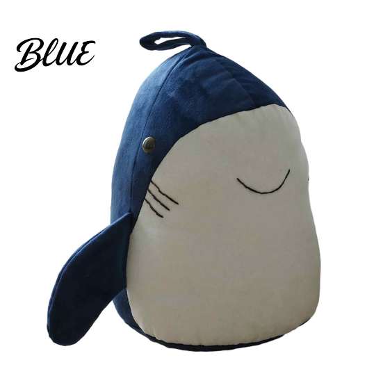 Decorative Nursery Stopper Plush Shark Door Stopper  Non-slip Weighted Interior Stop  Anti-collision Home Office Floor Fabric Doorstop