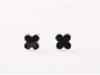 925 Sterling Silver Anti-Allergic Heart Stud Earrings for Men & Women - Simple Korean Style Black Cartilage Earrings