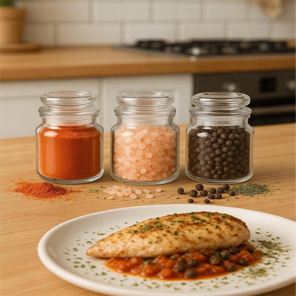 Jar Spice Container 205Ml Glass Jar For Herbs Gift