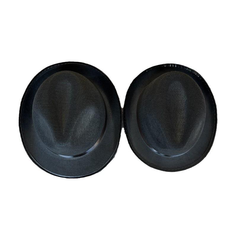 Výrobce Černý Jazzový Cylindr Zásoba Pro Polyesterový Plstěný Klobouk