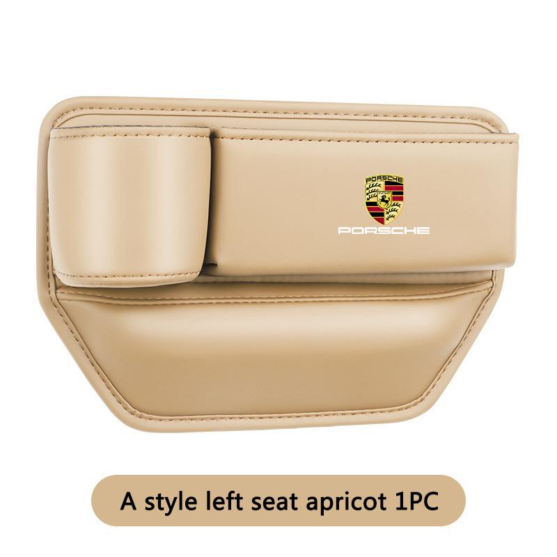 Bilbarnstol Glipa Läder Förvaringslåda Vattenkopp Telefonhållare Bilaccessoarer För Porsche Cayenne Panamera Macan 911 718 Taycan Cayman