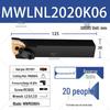 CNC Tool Holder 95° MWLNR/L 1616H06/2020K08 Peach-Shaped OD Turning Tool